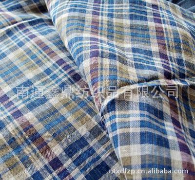 【【本公司长期加工】供应全棉平纹格子布 色织布】价格,厂家,图片,棉面料,南通鑫鼎纺织品-