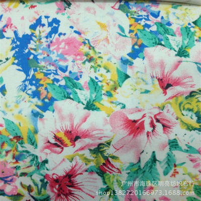 【现货供用春夏面料 13356斜纹弹力活性印碎花 厂家主推产品】价格,厂家,图片,棉面料,广州市海珠区明亮纺织布行-